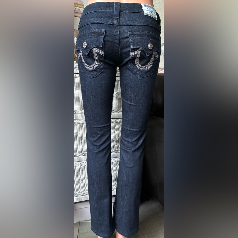 Vintage True Religion Y2K Low Rise Jeans Cotton Straight Style WAK572J14 Size 24